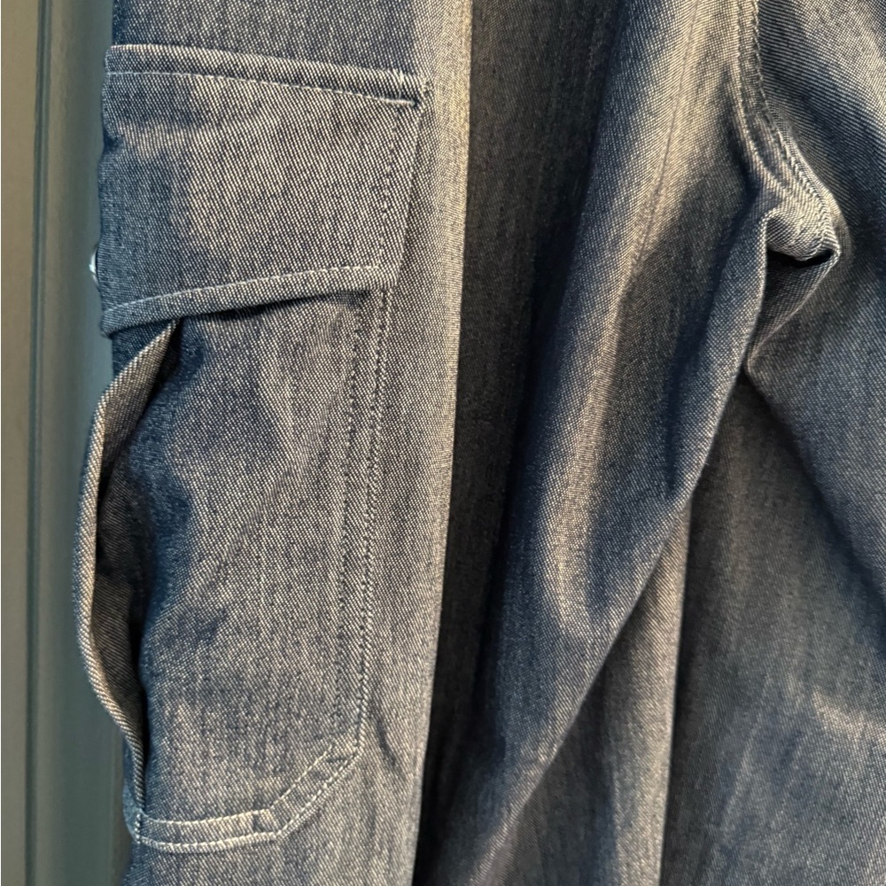 HALARA Women’s Denim Blue Cargo Pants - Picture 6 of 7